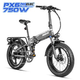Paselec PX6 Foldable Ebike with 750W Motor 9-Speed Gears Hydraulic brakes and 12Ah Removable Battery